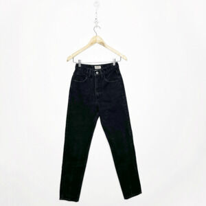 Vintage 80's Guess Faded Black Jeans Tapered Leg Guess Mom cotton womens 27